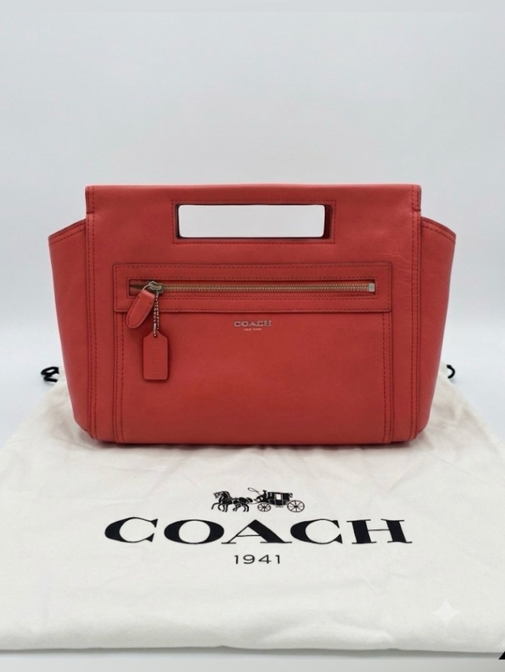 Coach Legacy Leather Basket Clutch